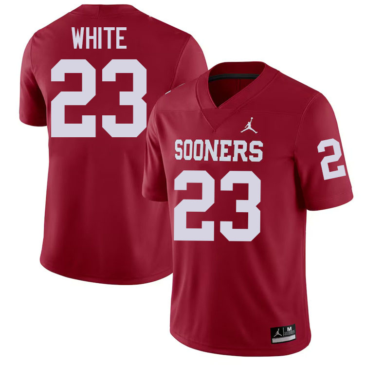 DaShaun White Oklahoma Sooners Jersey,Oklahoma Sooners Football Uniforms,Jersey-Crimson